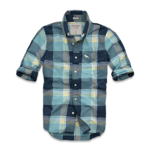 Abercrombie Fitch Hombres Necesidad Algodón Camisa AF6933